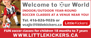 Little Kickers - indoor and outdoor year  round soccer classes in Oakville, Burlington, Mississauga & Milton